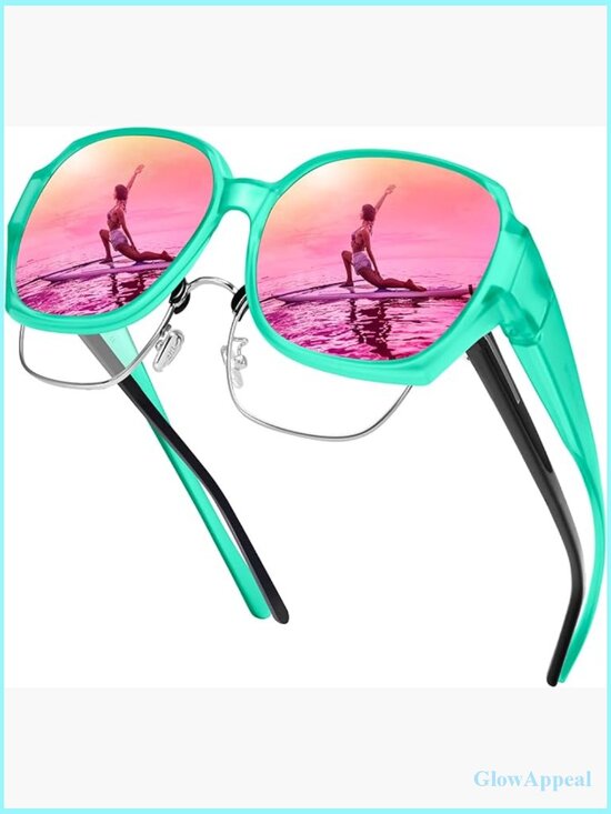 Polarized Fit Over Glasses Sunglasses UV400 Protection Square Oversized main image 7
